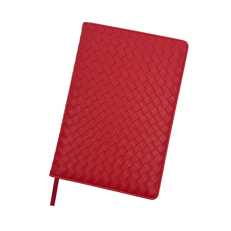 Piros bőr notebook